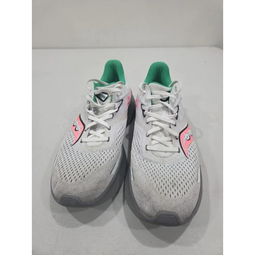 Saucony Ride 16Women's Size 12 White Gray Running Athletic Shoes